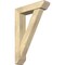 Ekena Millwork Traditional Slat Rough Sawn Bracket w/ Offset Brace, Douglas Fir, 6"W x 24"D x 36"H BKT0604X24X36TRA06RDF - alternate 1